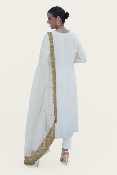 Talking Threads Floral Marodi Embroidered Kurta Set