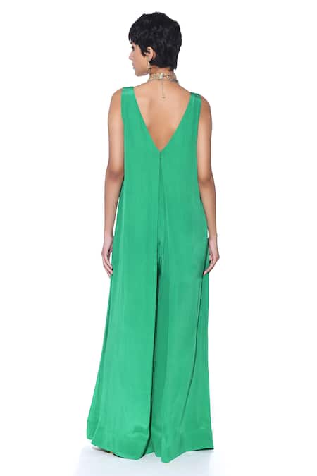 Siddhartha Bansal Asymmetric Solid Jumpsuit 