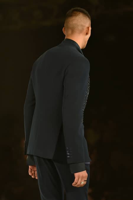 Rohit Gandhi + Rahul Khanna Ascent Embroidered Tuxedo Pant Set 