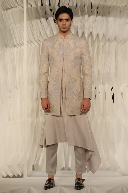 Rohit Gandhi + Rahul Khanna Solid Fitted Trouser 