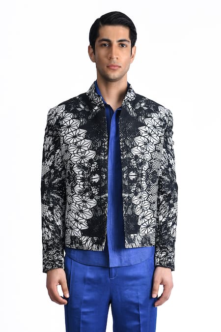 Rohit Gandhi + Rahul Khanna Geometric Print Jacket 
