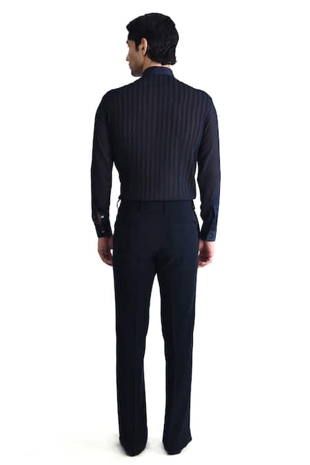 Rohit Gandhi + Rahul Khanna Crystal Embroidered Shirt 