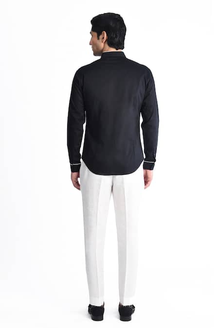 Rohit Gandhi + Rahul Khanna Thread Embroidered Shirt 