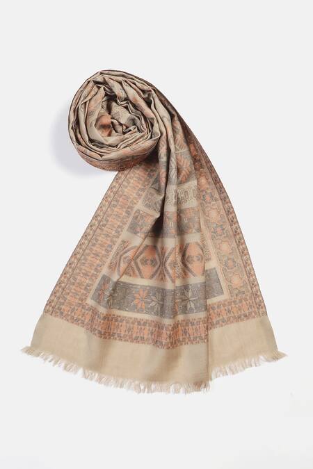 Shingora Jay Metallic Geometric Woven Muffler 