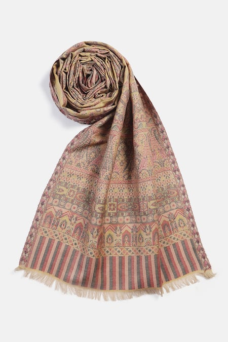 Shingora Hussain Metallic Diamond Woven Muffler 