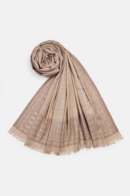 Shingora Veer Diamond Woven Lohi Shawl 