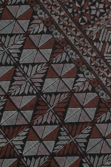 Shop Shingora Black Daksh Square Jacquard Woven Lohi Shawl Online at Aza Fashions Shop_Shingora_Black Daksh Square Jacquard Woven Lohi Shawl _Online_at_Aza_Fashions