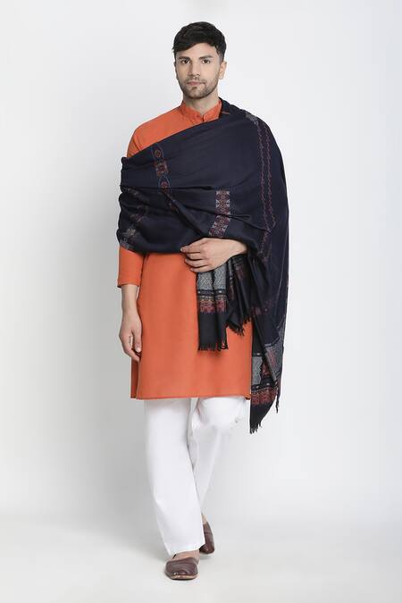 Shingora Ares Flora Swerve Wool Jacquard Lohi Shawl 