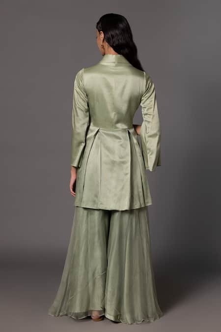 A Humming Way Crystal Embellished Jacket With Trouser 