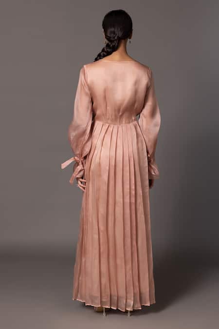 A Humming Way Mima Mounds Beadwork Applique Gown 