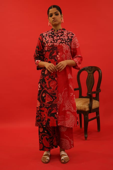 SAKSHAM & NEHARICKA Benazir Floral Bloom Print Kurta 