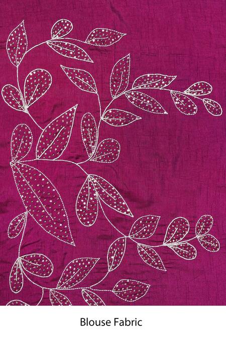 Buy_Two Sisters By Gyans_Multi Color Maya Tie Dye Flora Embellished Saree With Unstitched Blouse Piece 