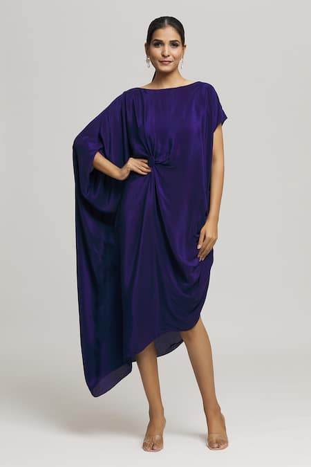 LABEL SHRISTI CHETANI Muskan Solid Draped Dress 