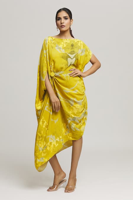 LABEL SHRISTI CHETANI Ulas Splatter Print Dress 