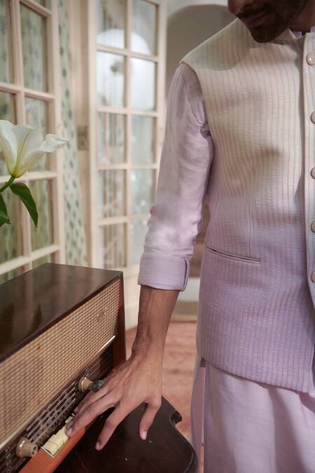 Buy Philocaly Purple Mauve Ombre Cotton Silk Blend Bundi Buy_Philocaly_Purple Mauve Ombre Cotton Silk Blend Bundi