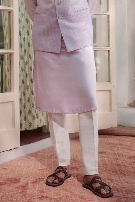 Philocaly Purple Cotton, Silk Mauve Ombre Bundi And Kurta Set at Aza Fashions Philocaly_Purple Cotton, Silk Mauve Ombre Bundi And Kurta Set _at_Aza_Fashions