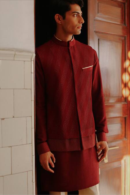 Buy Philocaly Maroon Cotton, Silk Embroidery Thread Bundi Online at Aza Fashions Buy_Philocaly_Maroon Cotton, Silk Embroidery Thread Bundi _Online_at_Aza_Fashions