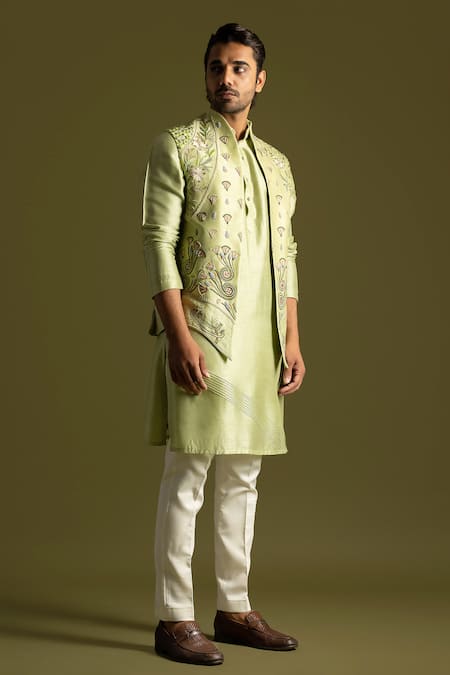 Cream Embroidered Nehru Jacket Set For Men | Nehru jackets, Nehru jacket  for men, Jackets