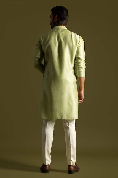 PAARSH Pintuck Kurta With Pant Pyjama 