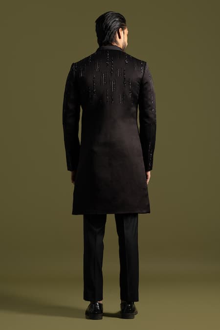 PAARSH Cosmic Spectra Embroidered Achkan Trouser Set 