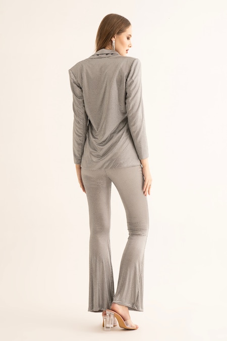 Torqadorn Rhinestone Studded Blazer 