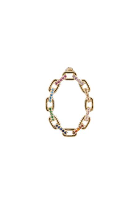 Buy_Minaki_Multi Color Stones Chain Pattern Embellished Earrings _Online_at_Aza_Fashions