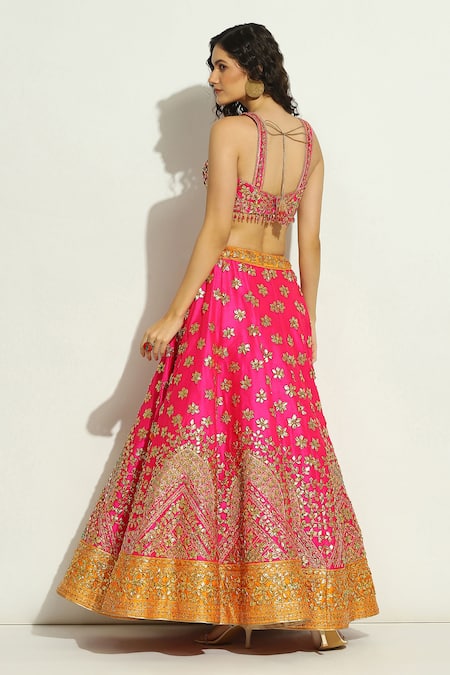 Vandana Sethi Gota Work Bridal Lehenga Set 
