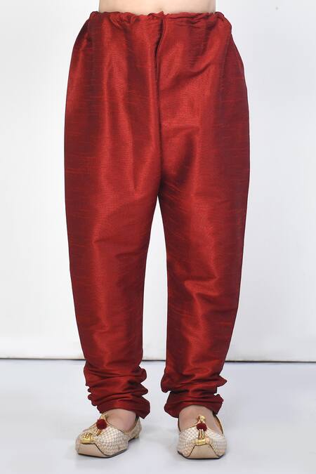 Samyukta Singhania_Beige Silk, Chanderi Band Collar Straight Kurta Set_at_Aza_Fashions