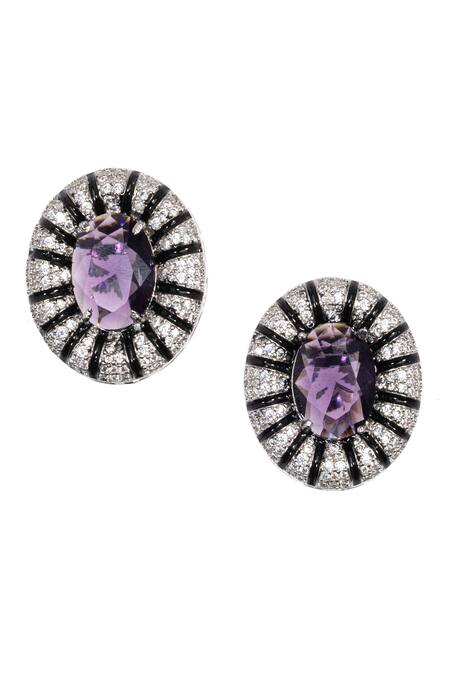 Blisse Allure 925 Sterling Silver Amethyst Dangler Earring – Blisseallure.in