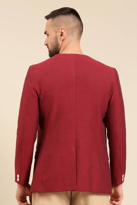 Mayank Modi - Men Fitted Jacket With Contrast Pant For Kids