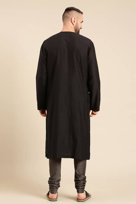 Mayank Modi - Men Colour Block Panel Kurta With Churidar 