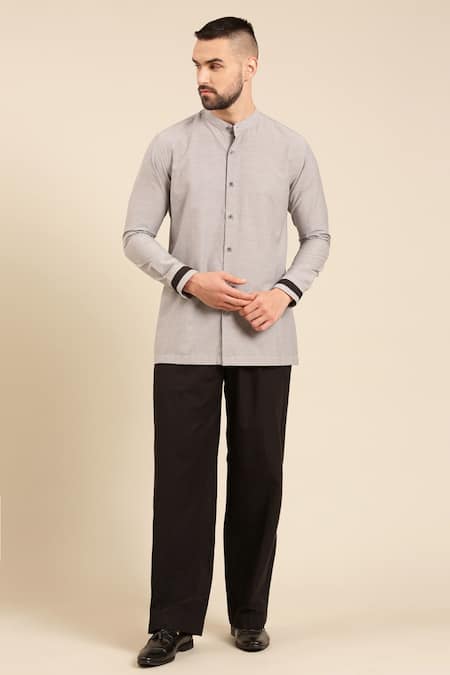 Mayank Modi - Men Solid Pant 