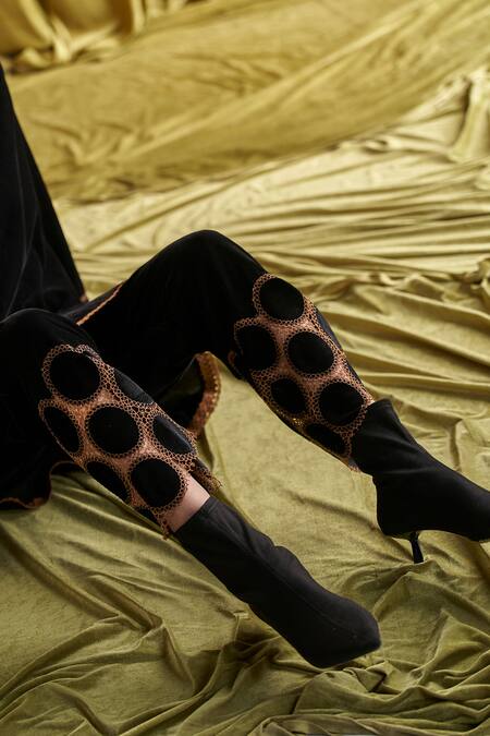 Buy Qala Clothing Black Velvet Embroidery Collared Siena Kurta Pant Set Online at Aza Fashions Buy_Qala Clothing_Black Velvet Embroidery Collared Siena Kurta Pant Set _Online_at_Aza_Fashions