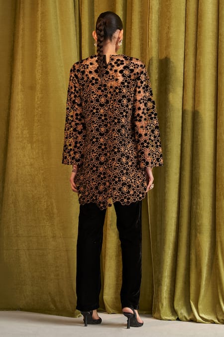 Qala Clothing Thalia Embroidered Long Top With Pant 