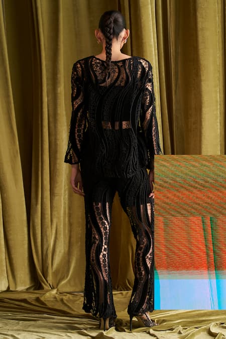 Qala Clothing Alaya Cut Work Top & Pant Set 