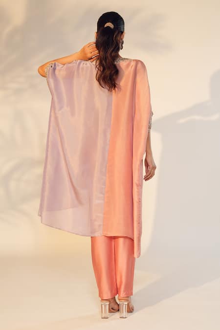 Anu Pellakuru Hand Embroidered Kaftan & Pant Set 