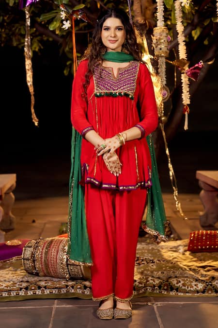 Ravishing Mustard Sequins Georgette Ceremony Wear Salwar Kameez | Salwar  kameez, How to wear, Party wear