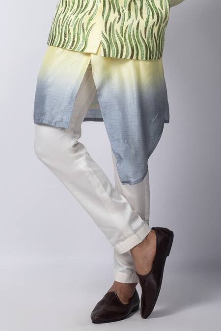 Smriti By Anju Agarwal Multi Color Linen, Satin Sequins, Embroidery Hand Nehru Jacket Online at Aza Fashions Smriti By Anju Agarwal_Multi Color Linen, Satin Sequins, Embroidery Hand Nehru Jacket _Online_at_Aza_Fashions