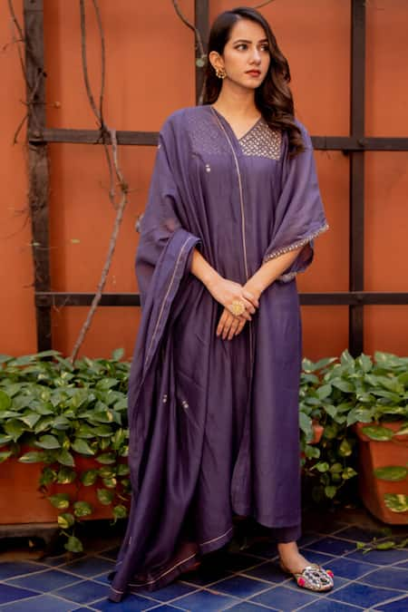 Juanita by Shubhda Handloom Chanderi Kurta Set 