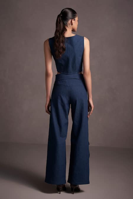 Qala Clothing Belle Denim Jacket & Pant Set 