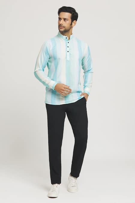 Arihant Rai Sinha Vertical Stripe Pattern Shirt 