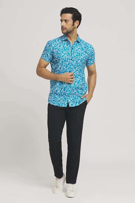 Arihant Rai Sinha Floral Vine Print Shirt 