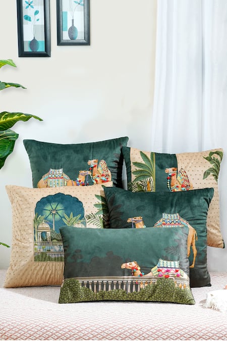 Mid July Home Royal Opulence Embroidered Cushion Cover Set 