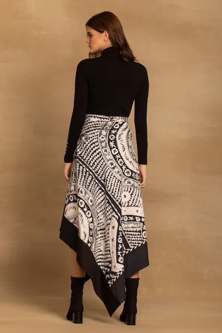 Reena Sharma Nikita Abstract Print Skirt 