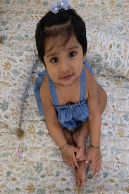 Design Gaatha_Off White 100% Cotton Print Autumn Baby Bedding Set_Online_at_Aza_Fashions