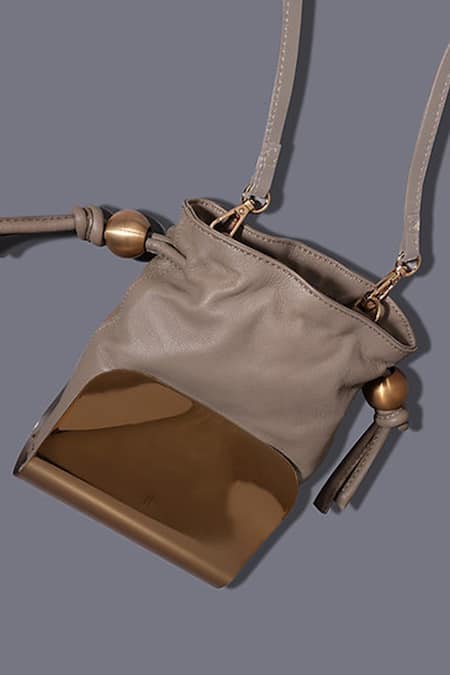 Tann-ED Leather Moulded Potli 