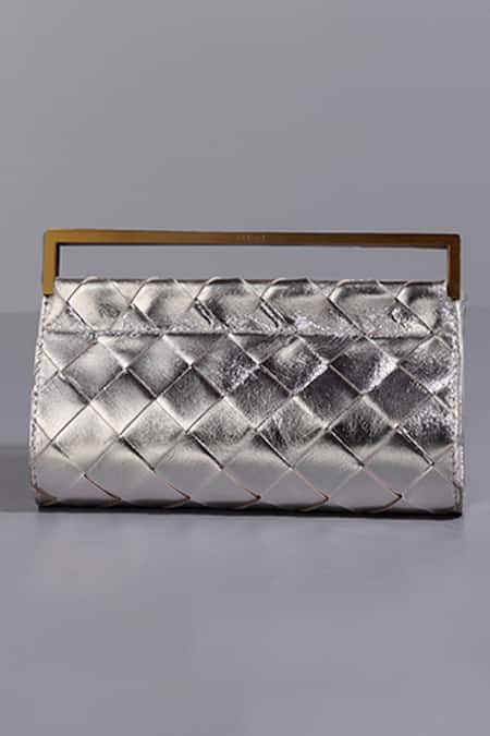 Tann-ED Woven Textured Clutch 