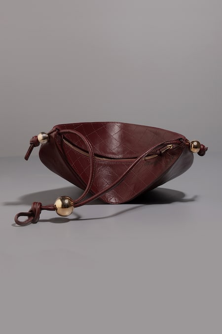 Buy Tann-ED Red Quilted Pouch Bag Online at Aza Fashions Buy_Tann-ED_Red Quilted Pouch Bag _Online_at_Aza_Fashions