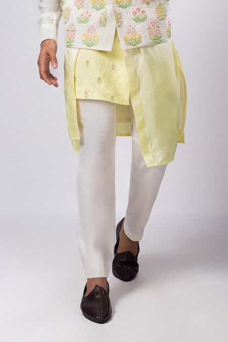 Buy Smriti By Anju Agarwal Multi Color Linen, Satin Sequins, Embroidery Hand Nehru Jacket Online at Aza Fashions Buy_Smriti By Anju Agarwal_Multi Color Linen, Satin Sequins, Embroidery Hand Nehru Jacket _Online_at_Aza_Fashions