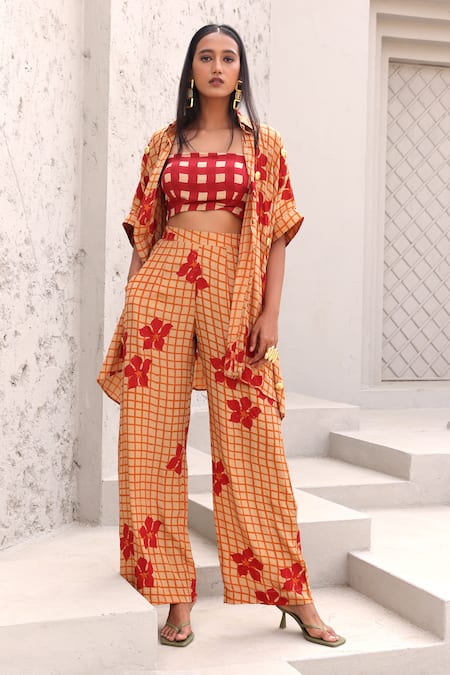 Aapro Phoenix Hand Block Printed Shirt Pant Set 